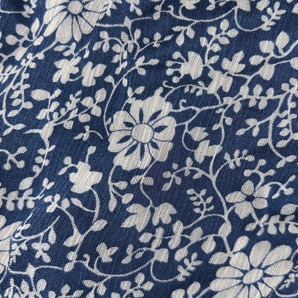 Sezane Aurelie Floral Marine Blue Maxi Dress size 34 US size 2 - Picture 8 of 8